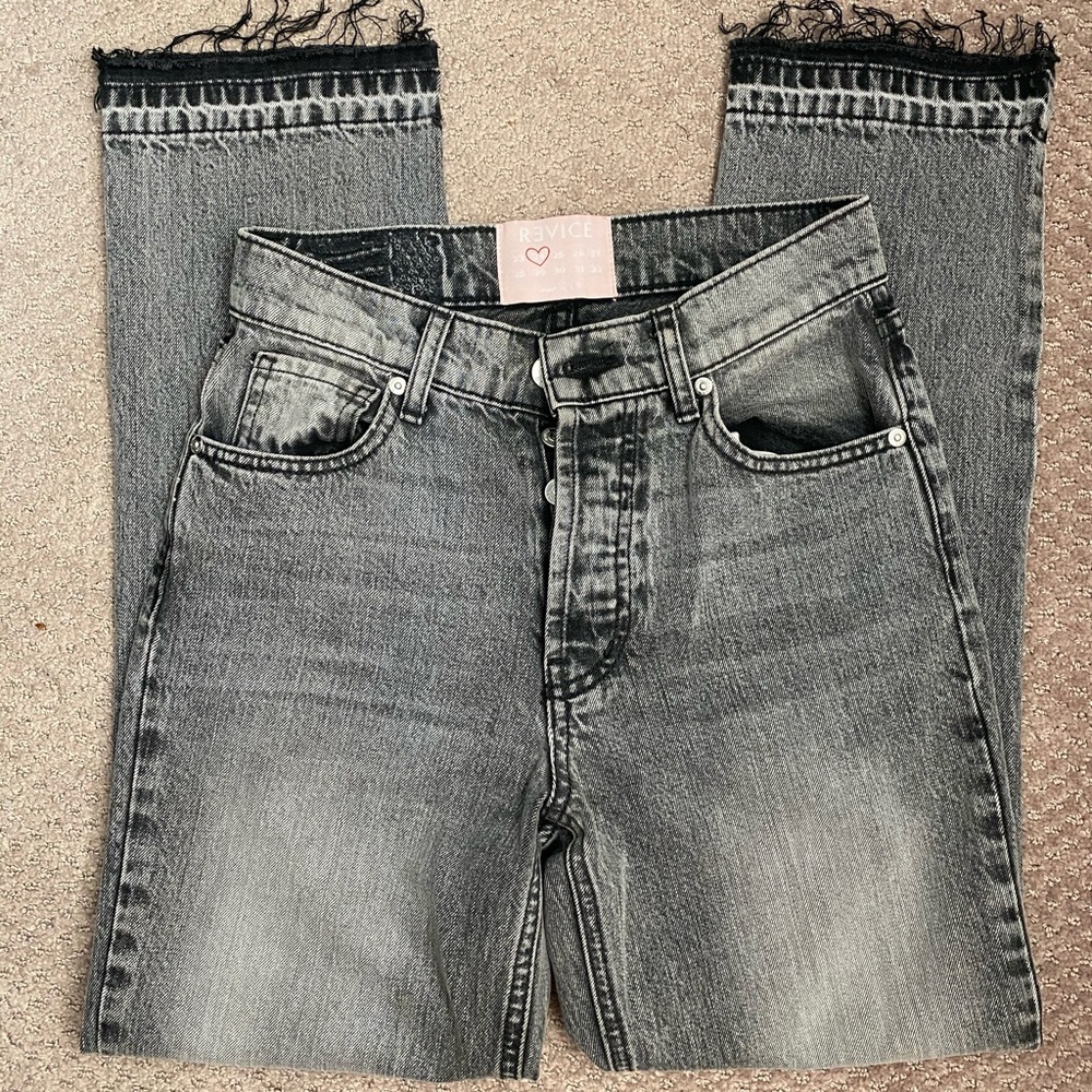 Distressed Grey revice jeans